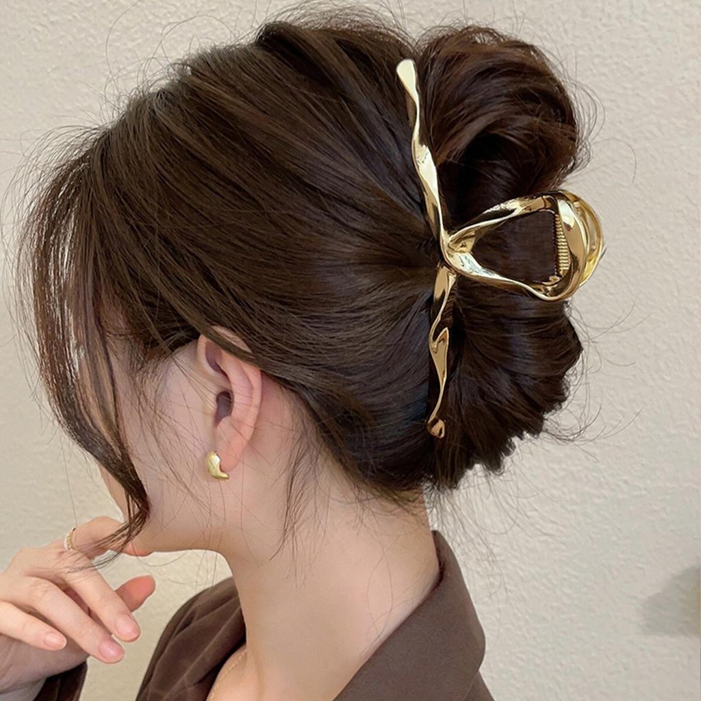 Модные женские металлические когти для волос, модные золотые серебряные заколки-крестики для волос, корейские геометрические шпильки для волос, аксессуары для волос для девочек