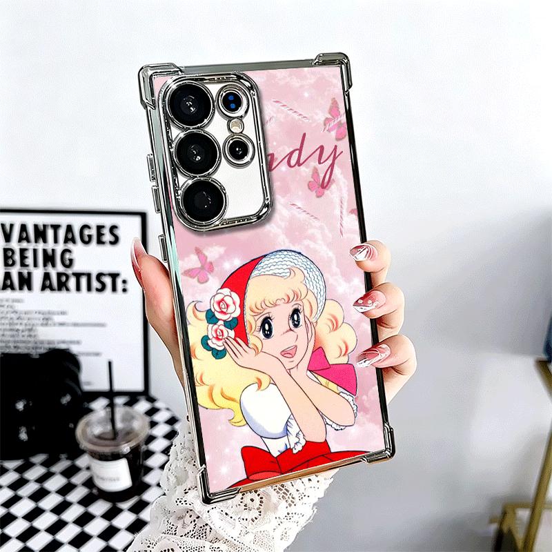 Аниме Candy Candy Покрытие Чехол для телефона Для Samsung Galaxy S24 S25 FE S26 Edge S23 Ultra S22 S21 Plus S20 Противоударный Подушка безопасности Чехол