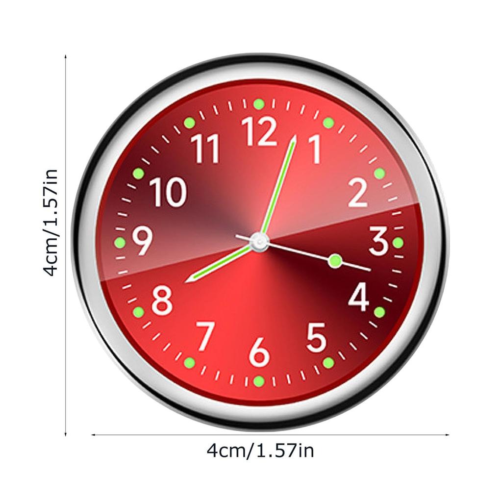 Dash Car Watch, Luminous High Precision, Small Analog Clock, Fluorescent Car Dash Car Watch,