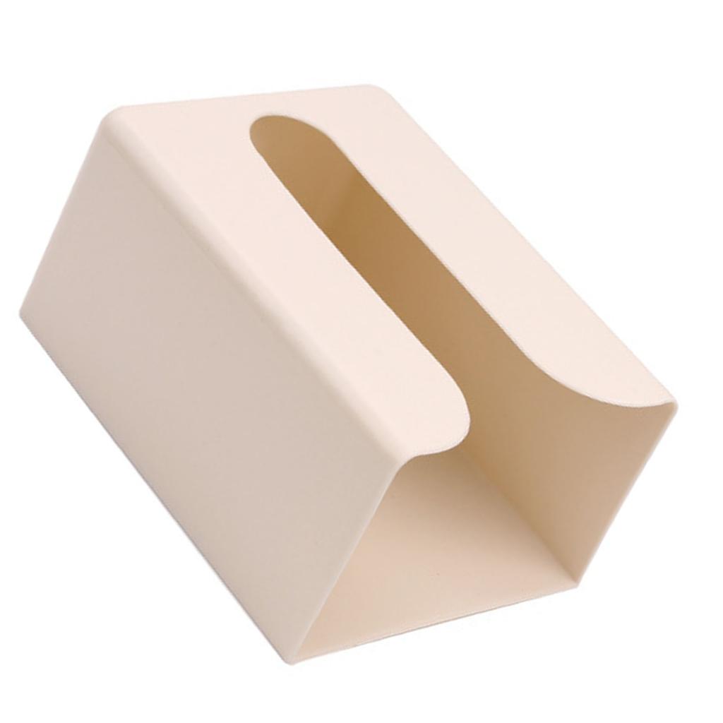 Wall Mounted Tissue Box Cover Punch Free Large Capacity Rectangular Napkin Box for Living Room