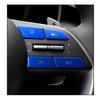Blue Aluminum Steering Wheel Button Cover Trim 8PCS For Hyundai Tucson 2022-2024