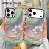 Phone Case: 2D flat design suitable for iPhone 18 17 16 15 14 13 Pro film protective case, couple style, embossed lily flower, Christmas and Halloween