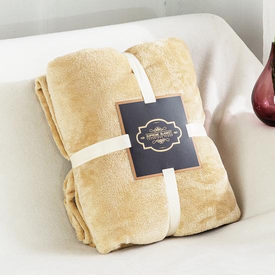 Фланелевое одеяло утолщенное двухстороннее пушистое плюшевое однотонное офисное сонное общежитие домашняя кровать