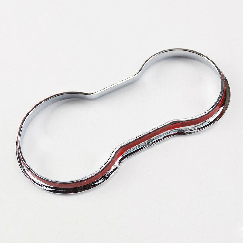 1pc Car Chrome Cup Holder Center Console Cover Trim Suitable for Buick-Encore/ for Opel Vauxhall-Mokka 2012-2018 Interior Parts