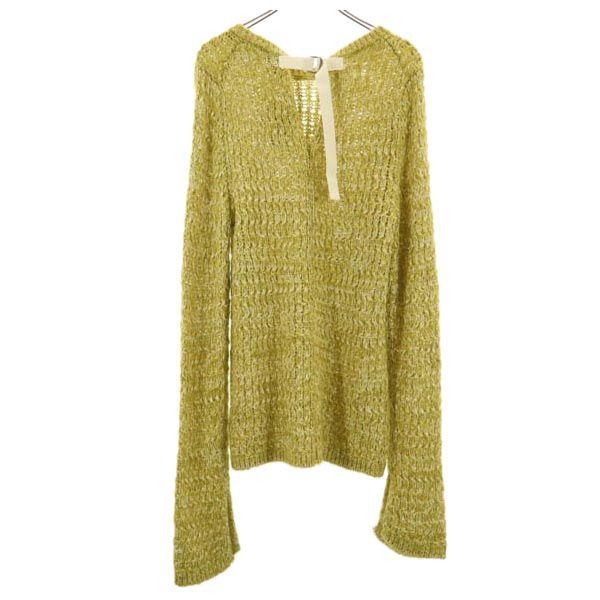 Неиспользованный свитер из трикотажа с длинным рукавом из шерстяной смеси Muller 38 от yoshiokubo Женский Б/у