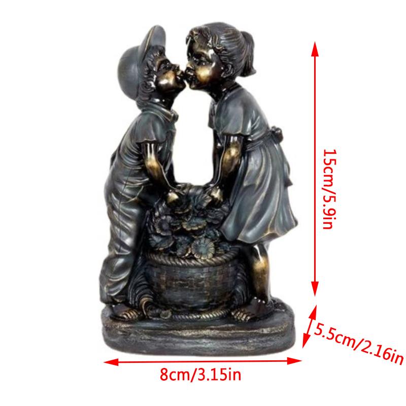 Внутренний/наружный фонтан Статуя Садовая скульптура из смолы Художественное оформление двора