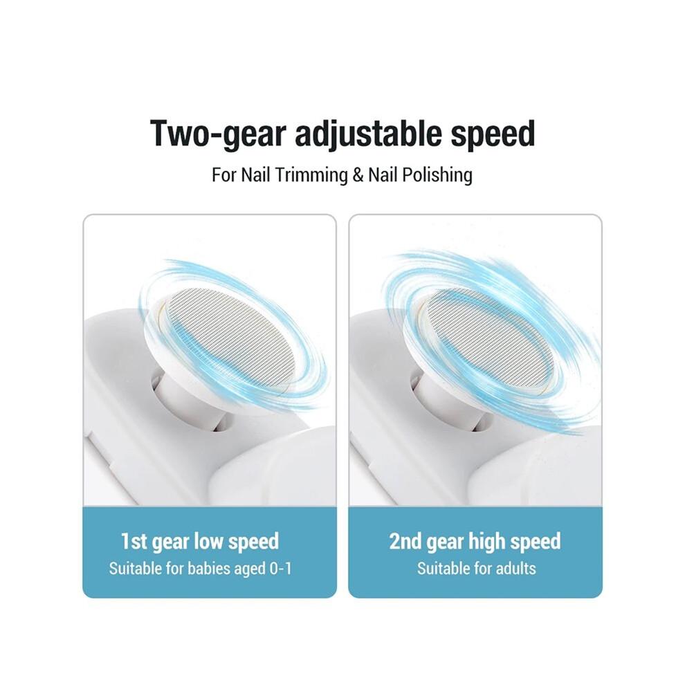 Electric Nail Clipper Grinding and Polishing with Light Automatic Nail Trimmer Rechargeable Nail Cutter Manicure