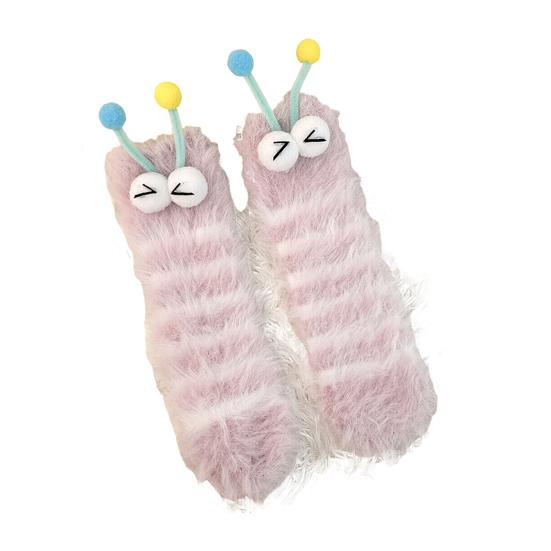 Funny Fuzzy Socks Cute Cartoon Fluffy Slipper Socks Women Men Warm Plush Crew Socks for Indoor Wear Sleep Holidays Birthdays Gift