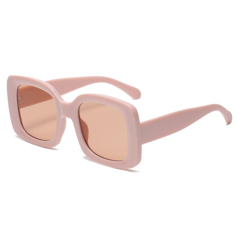New Oversized Square Sunglasses Vintage Designer Women Fashion Sun Glasses Green Pink Shades Uv400 Luxury Brand Female