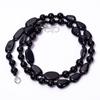 AAA 100% Natural Black Onyx Mix Shape Gemstone Smooth Beads Necklace 6-14mm 18" UB-8560