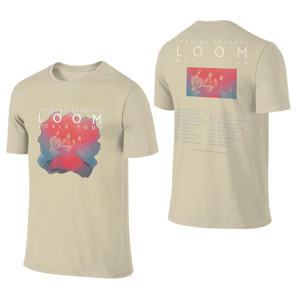 Mens Womens TShirt Imagine Dragons Band TShirts Popular Loom Tour Summer Tees Classic Design Cotton Tops Birthday Present