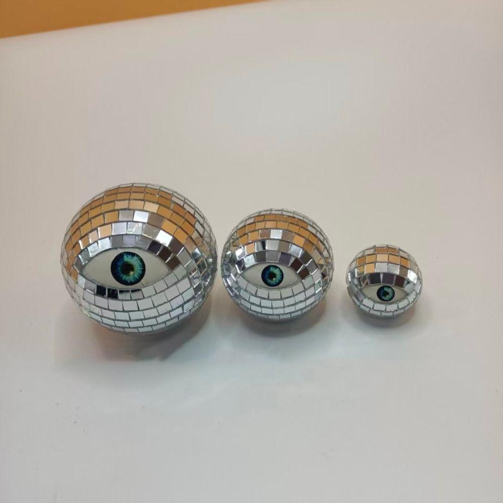 Glass Mirror Mosaic Mirror Disco Ball Reflective Ornament Halloween Disco Ball  Holiday Decoration