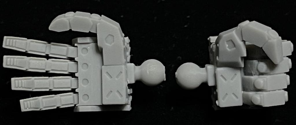 Idola Solid Square Scale Plastic Model IDOLA07 Hand, Finger, Small, 1/144 Parts, (Robot)