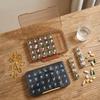 Sealed Pill Storage Box Waterproof 7-Day Pill Organizer Lightweight Daily Pill Box  Outdoor
