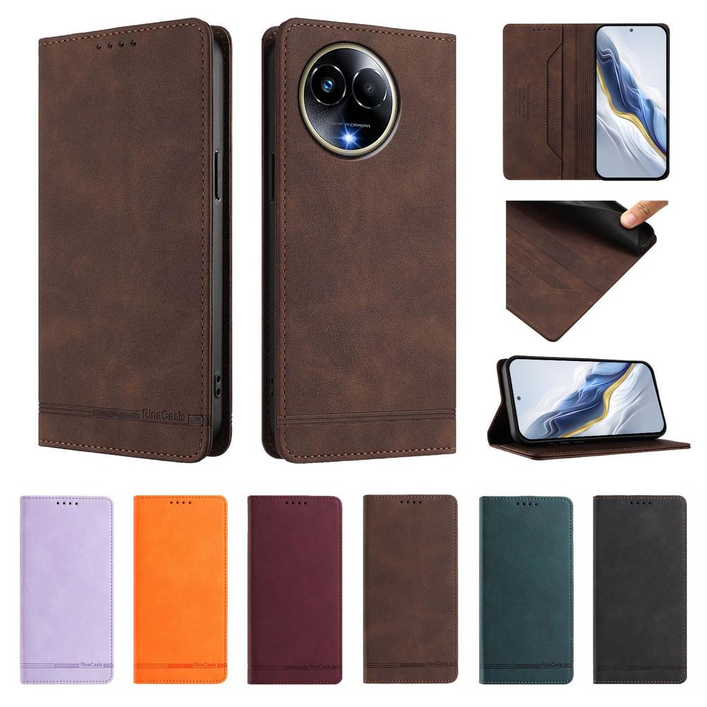Magnetic Card Slot Leather Phone Cover Flip Wallet Case for OPPO Realme 11x 11 10 9 Pro Plus 10 9 Pro 9i 9pro 8 7i