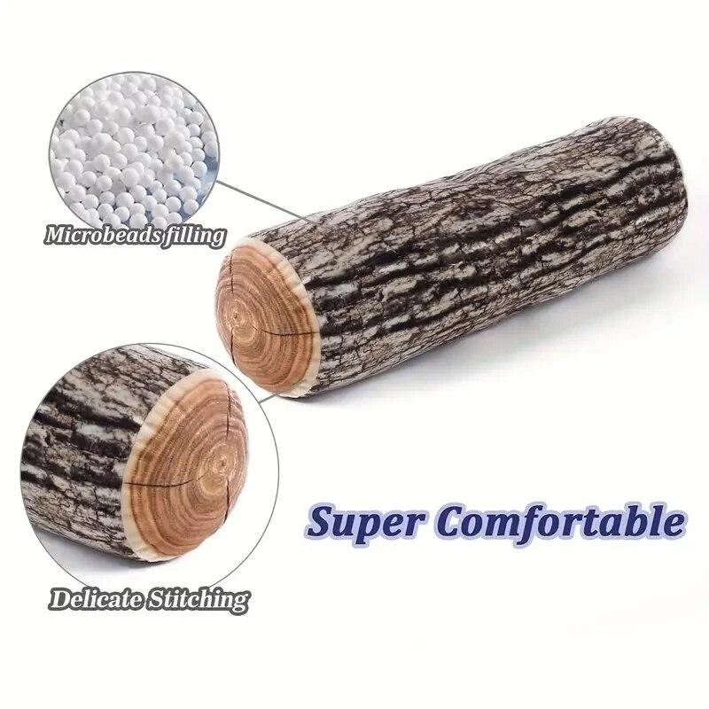 2PS Декоративная круглая подушка, 3D цифровая печать Удобная детская забавная подушка-бревно Цилиндрическая напольная подушка для дома
