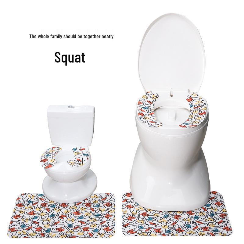 Детская мультяшная самоклеящаяся моющаяся подушка-накладка на сиденье унитаза