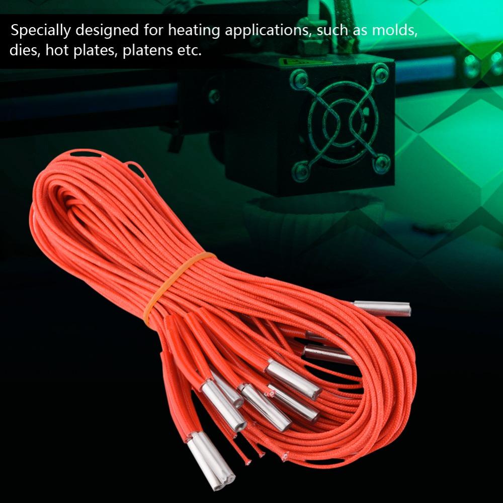 100CM 3D Printer Heater 12V 40W Cartridge Heater Element Heating Tube Cartridge J-head Nozzle