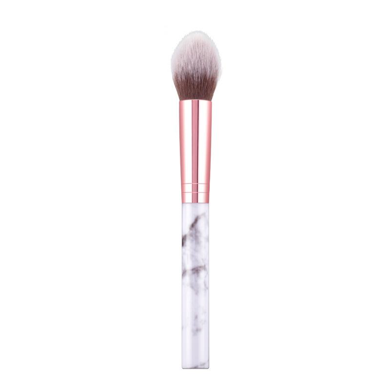 Marble Pattern Makeup Brush Set: Contour, Highlight, Blush, Powder Brushes for Beginners