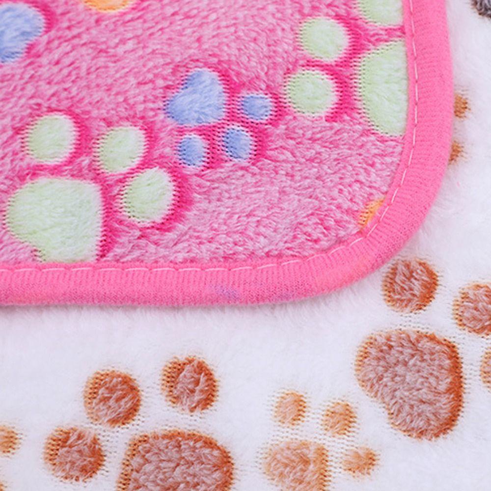 Fluffy Soft Warm Bone Pattern Dogs Plush Pet Blanket Winter Quilt Fleece Blanket Flannel Blanket