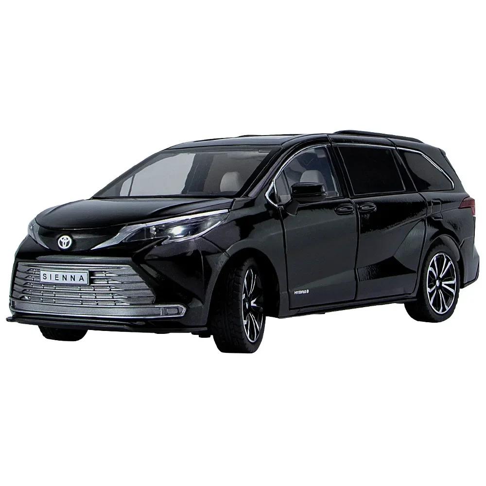 Lqbn4 1:24 Toyota Sienna MPV Минивэн Литые модели и игрушечные транспортные средства Металлическая модель автомобиля Игрушка для детей Коллекция Звук и Свет H4