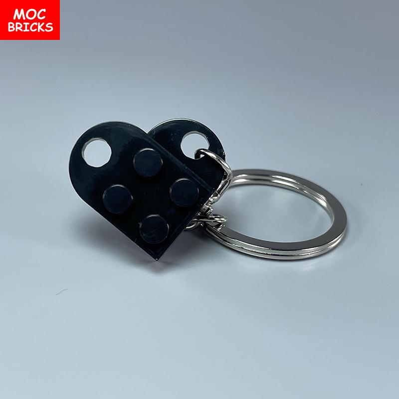 Нетоксичные кубики Moc Брелок-сердце Пластина Модифицированная 2x3 С отверстием 3176 Соединитель Любовь Благодарение Образовательный Строительный блок Подарок для любителей