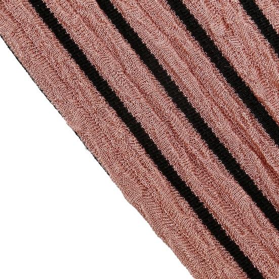 Women Headscarf Hat Striped Print Lace-up Turban Hat Hair Loss Chemotherapy Headwear Full Coverage Head Wrap