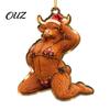 Unique Hanging Gifts for Friends 5 Pcs Quirky Bikini Christmas Ornament, Funny 2D Acrylic Santa Claus Horse Creative Holiday Gift Ideas Dachshund