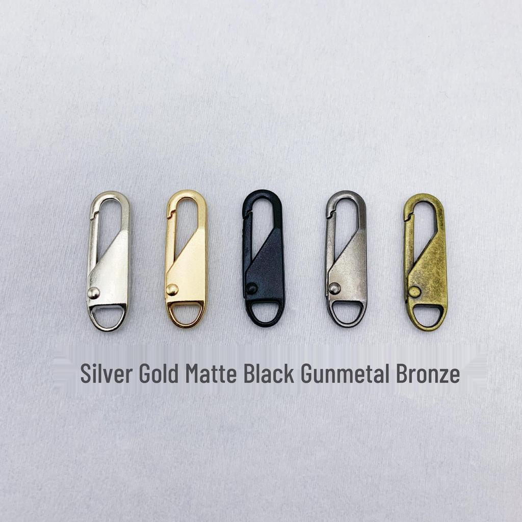 Tool-Free Alloy Zipper Pull Replacement for Handbags, Backpacks, Jackets, Clothes, and Shoes