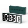 Mute Electronic Table Clock, Voice Activated Dual Alarm Clock, 12/24 Hour & Temperature Display for Student Use