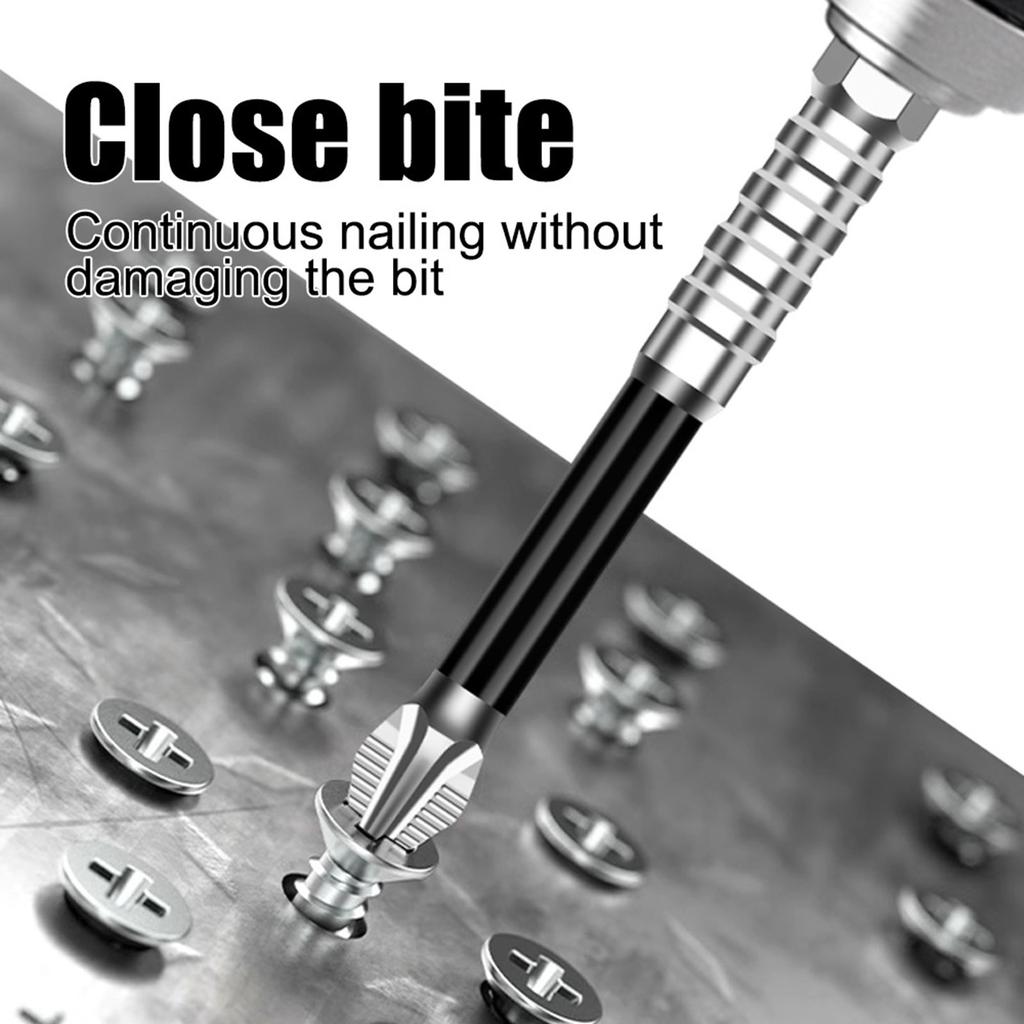 1Piece Nonslip 5A Crosses Head Screwdriver Bits Alloy Steel Magnetic Impact Driver Bits for Home & Professional Use