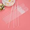 100 Pack Clear Long Flexible Drinking (260mm) for Wedding Parties, Events and Everyday Use
