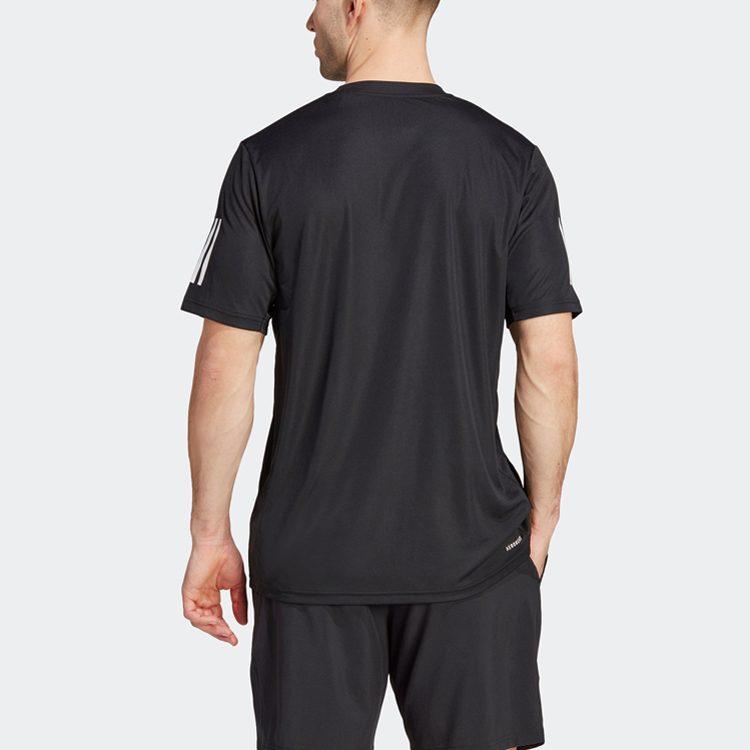 adidas Мужская футболка 3 полоски Черная IS2296