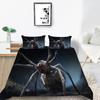 3D Spider Pattern Luxury Home Bedding Set Full Size Quilt Cover and Pillowcase 2 or 3 Insect Print Washable and Comfortable Bedding