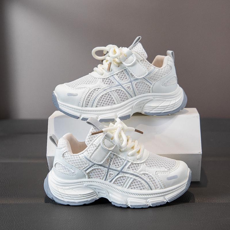 Kids Summer Shoes Breathable Lightweight Mesh Upper Non Slip Soft Sole Outdoor Walking Sneakers For School Daily Wear Daily
