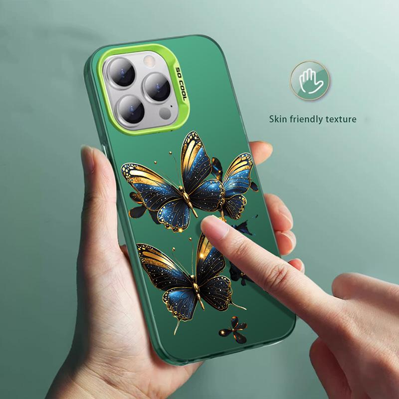 Модный чехол-бабочка для iPhone 16E 16 15 14 13 12 11 Pro Max XR X XS 7 8 14 15 Plus SE2 SE4 SE 2022 2020 2025