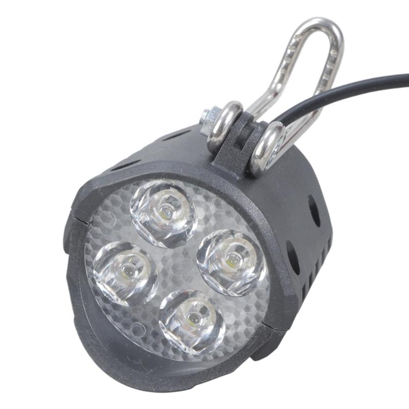 2-в-1 Электрический велосипедный фонарь Ударопрочный Светодиодный фонарь для электровелосипеда Передний фонарь с гудком Отличная производительность