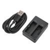 Camera Battery Charger Dual Slot with Charging Cable for SJCAM SJ6 Legend