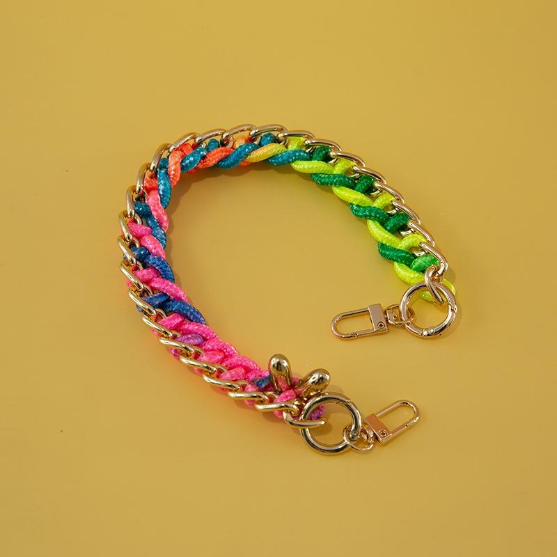 Сделай сам Женская Сумка Плетеные Ремни для Сумки Ручной Работы Веревочный Плетеный Дизайн Короткий Ремешок для Сумки Длиной 40 см Легко Сочетающийся Цепочка Ремень для Наплечной Сумки