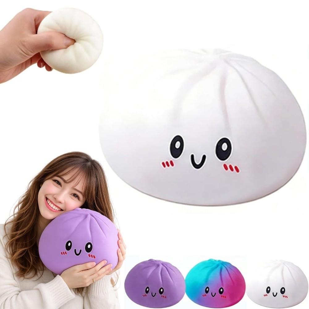 Новый мягкий паровой пирожок Squishy, сжимаемый, для fidget-игры, с коробкой-пароваркой, Squishy, снимающий стресс, сенсорный мяч для