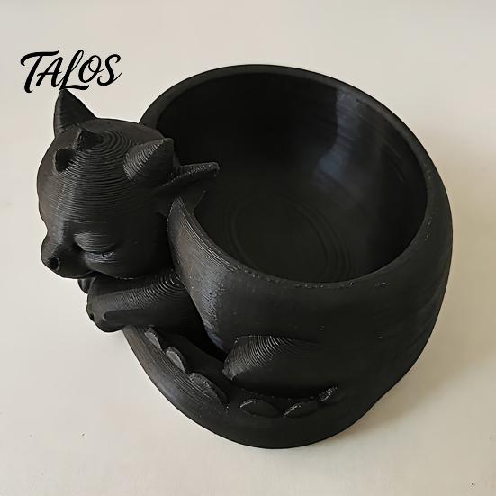 Орнамент-горшок Талос, 3D-печатная форма спящего дракона, Матовый большой изогнутый горшок, для украшения рабочего стола дома и в офисе, Садоводство