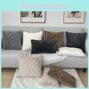 Stripe Solid Color Plush Pillowcase Cushion Cover Bedroon Decorations Fashion
