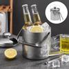304 Stainless Steel Bar Insulated Ice Bucket 3.0/1.3 L Bar Drink Cooler  Pub