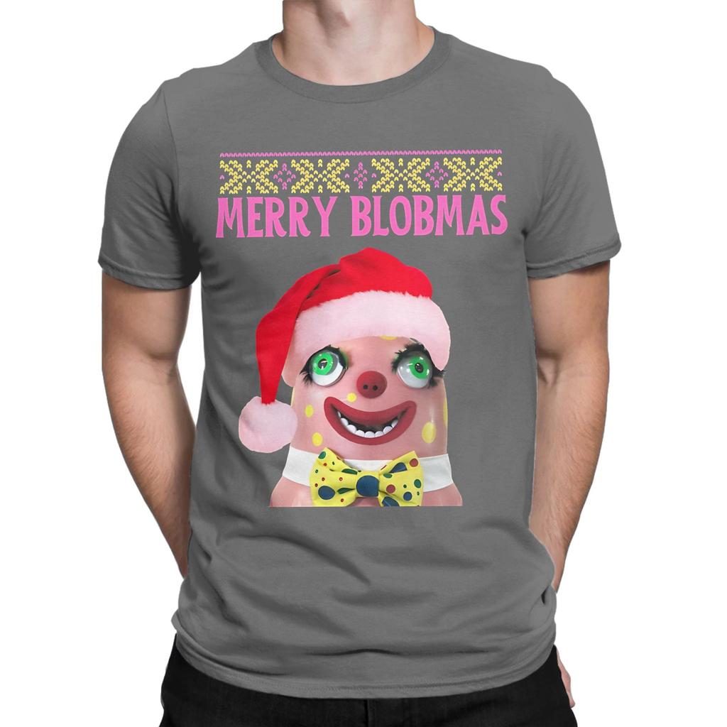 Mr Blobby Christmas Merry Blobmas Funny Graphic 100 Cotton Tshirt Mr Blobby Tops Tees For Unisex