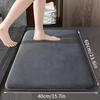 Absorbent Coral Fleece Bathroom Mat - Easy To Clean, Non-Slip Doormat for Entrance and Toilet