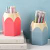 Милый держатель для ручек Kawaii, эстетическая ваза для цветов, полка для кистей для макияжа, школьный офис