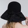 Модная женская шляпа с бантом на открытом воздухе, закрывающая лицо, пляжная шляпа-ведро, складная шляпа от солнца, шляпа от солнца