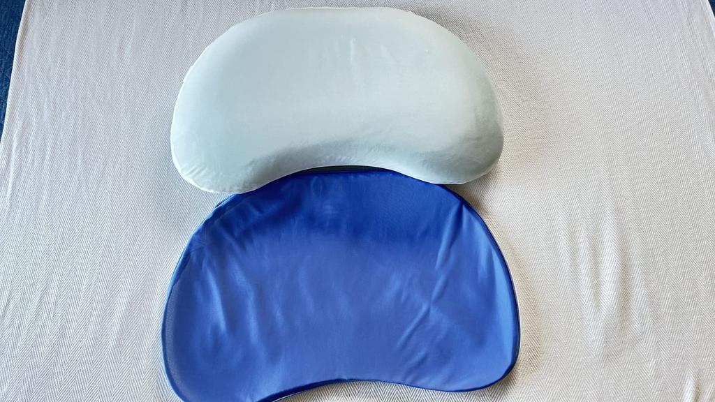 Cooling Pillow, 60x40cm, Cooling Urethane Foam, Reversible, All-Season, Washable Cover, Boxed, Cooling Pillow, Summer, WhiteBlue