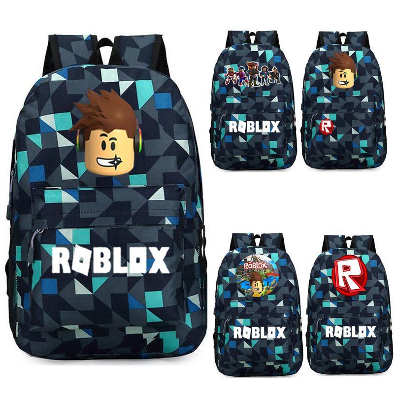 Стильный рюкзак Roblox для детей с ярким мультяшным рисунком и большим объемом