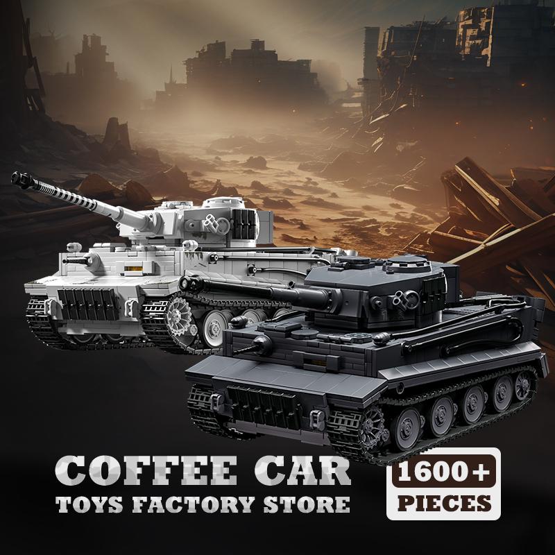 Нетоксичные Новые Блоки Военной Техники Наборы Moc Танк Тигр S04/1322 Сборная Модель Немецкие Блоки Танк Пазл Игрушки Для Взрослых Коллекция Подарки